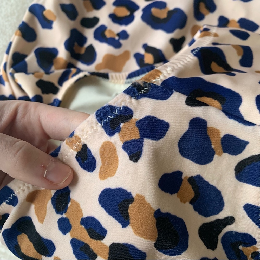 Diane Von Furstenberg Leopard Print One Piece Swimsuit - Picture 3 of 7